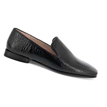 Loafers Ecco Anine Squared Smoking Femme Noir | FR 154GSO